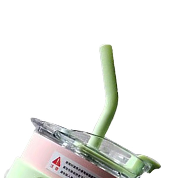 Bil Isolerad Mugg Rostfritt Stål 1250ML med Sugrör Isolerade Tumblers för Utomhusresor Gradient Rosa