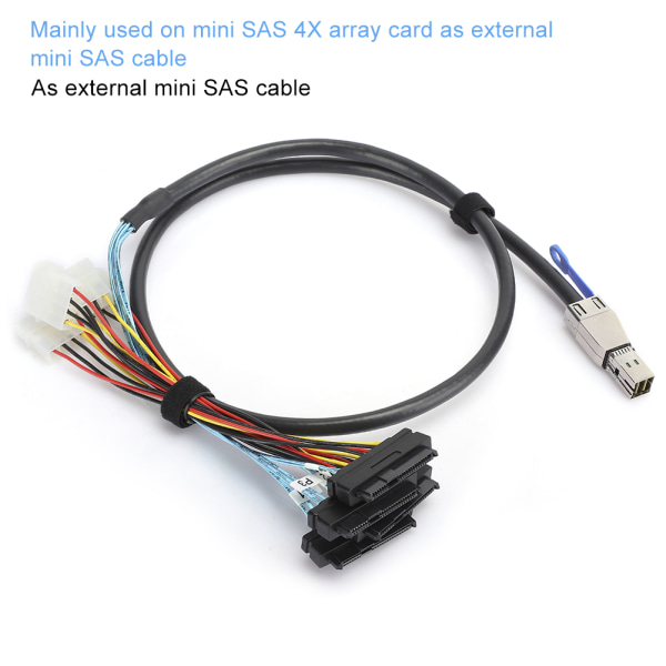 G0502 Ulkoinen kiintolevyn kaapeli Mini SAS SFF-8644 - SFF-8482 palvelintietokoneen lisävarusteet 2 metriä