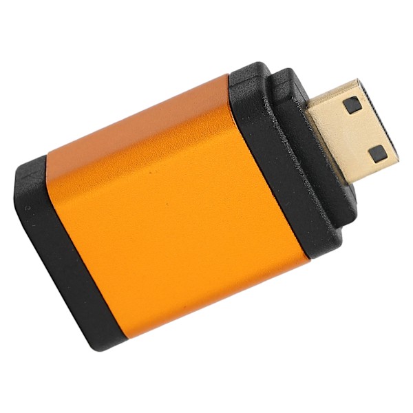 Mini HD Multimedia Interface Hane till Hona Adapter 4kx2k för Kamera Videokamera DSLR Surfplatta Grafikkort Orange
