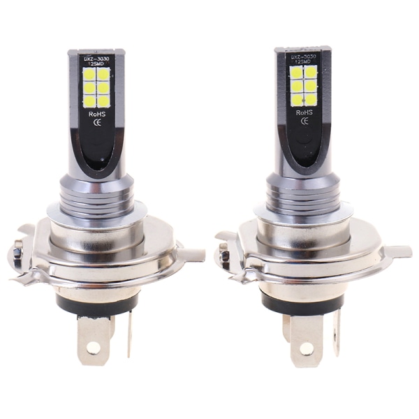 2X H4 200W 12000LM LED auton sumuvalot globe polttimoilla