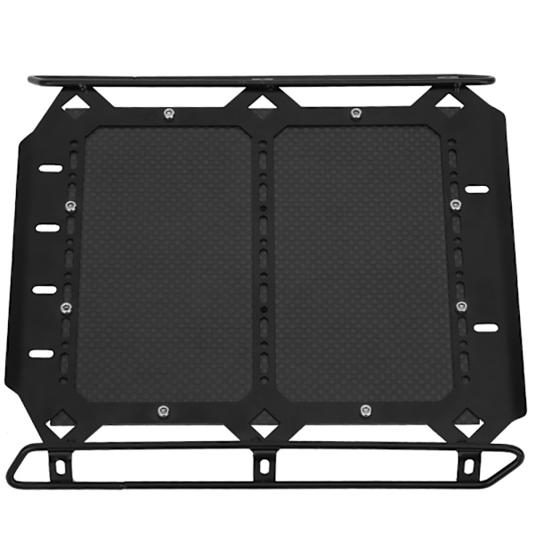 Metallinen tavarateline kattoteline musta lisävaruste TRX6 G63 1/10 RC Crawler -autoon