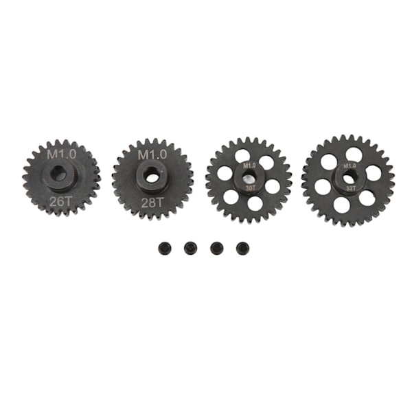 RC Motorväxel 26T 28T 30T 32T 25DP M1 5mm Metall RC Motor Pinjonguppsättning för 1/8 RC Bilar