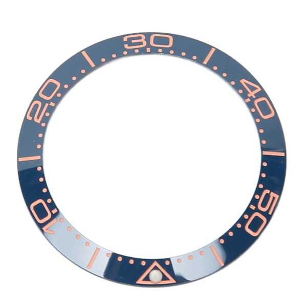 Professionell Klocka Bezel Insert 38mm Keramisk Klocka Bezel Ring Reparationsersättningstillbehör för Urmakare Blå Bas Roséguld Siffra