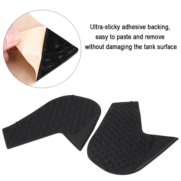 1 Par Anti-Slip Tank Traction Pad Knægreb Sticker til Yamaha MT-09 FZ-09 2014-2016