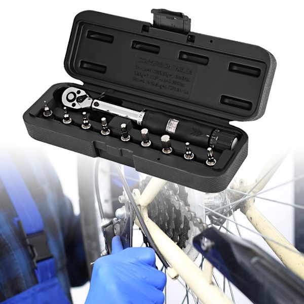 1/4 Torsion Square Wrench Ratchet Ikkuna-tyyppinen 2-14NM polkupyörän hihalle