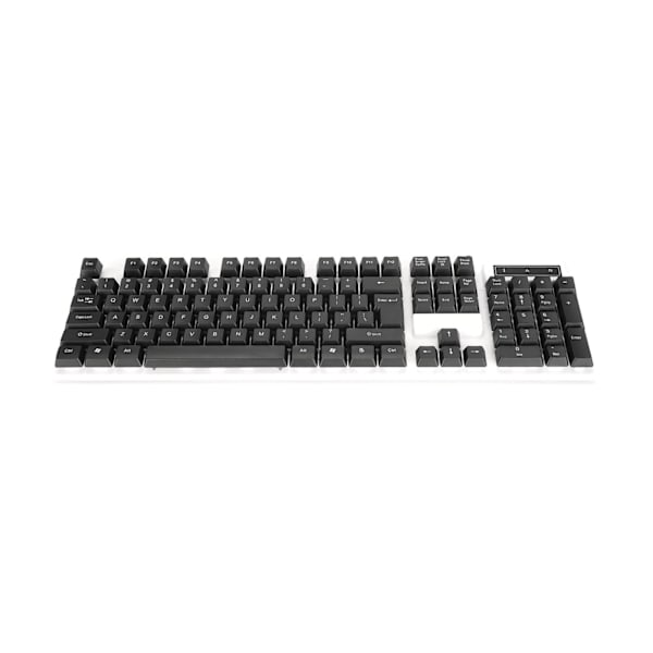 USB Tastatur Mus T6 Mus Tastatur Sett Kontor Tastatur Mus Combo for Stasjonær PC Laptop Notebook Svart