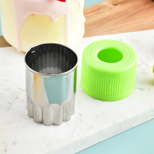 Home Vegetable and Fruit Cutter Set - Green - 9-Piece Set in a Bag