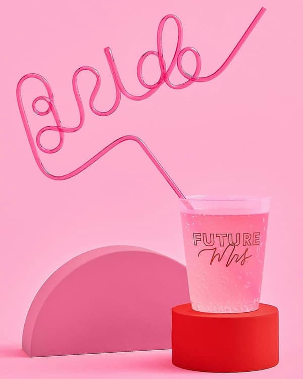 15 stk. Bachelorette XL Brudestrå | Brudefestpynt + Brudegaver