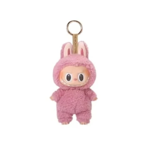 Blind Box Overraskelse! Pop Mart Raboo Plysj Nøkkelring - 17cm Macaron Monsters #4