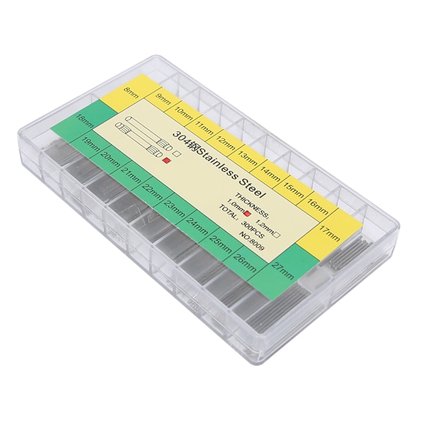 1,0 mm tykkelse klokkearmbåndspinne friksjonsstang klokkereparasjonstilbehør 8-27 mm