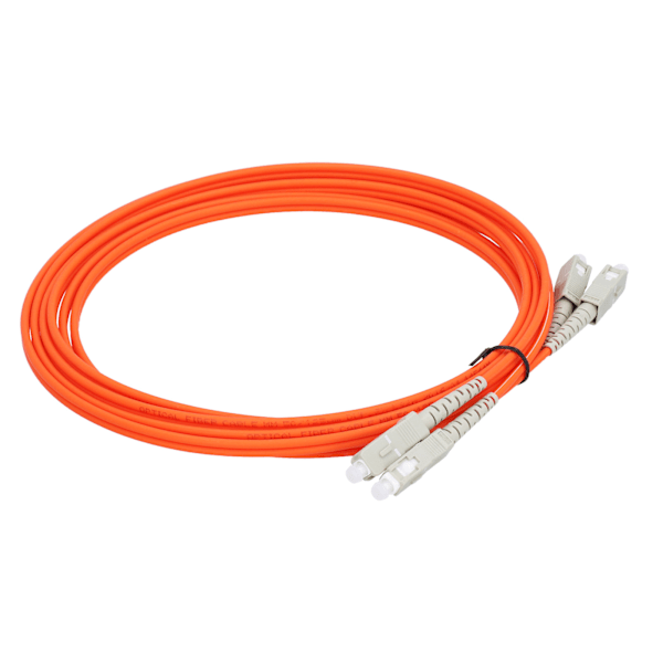 Kuituoptinen kaapeli 50/125μm 3 metriä Multimode Dual‑Core Optinen Patch Cord SC/UPC MM‑DX Tietokonetarvikkeet