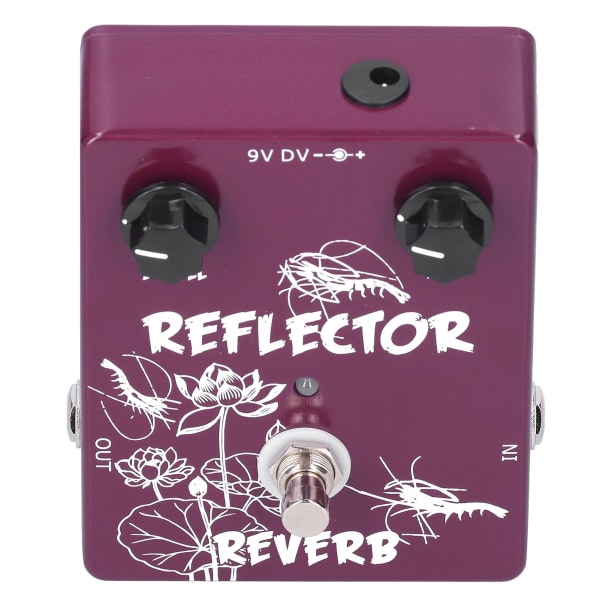 Spring Reverb Pedal Elektrisk gitar Reflektor Effekt Tilbehør Aluminiumslegeringsskall CP-44