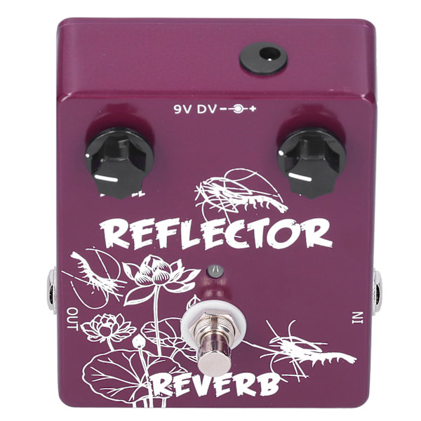 Spring Reverb Pedal Elgitarr Reflektor Effekt Tillbehör Aluminiumlegering Skal CP‑44