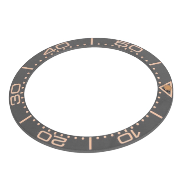 Keramisk Klockring Bezel 38mm Klockring Insats Ersättningsdelar Tillbehör för Urmakare Grå Bas Sandblästrad