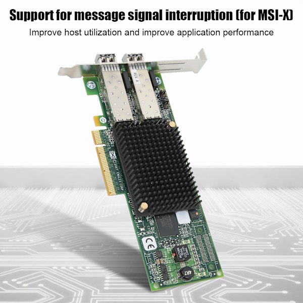 För EMULEX LPE12002 FC HBA PCle 2.0 8G PCl E Dual Port Fiber Channel-kort HBA-kort