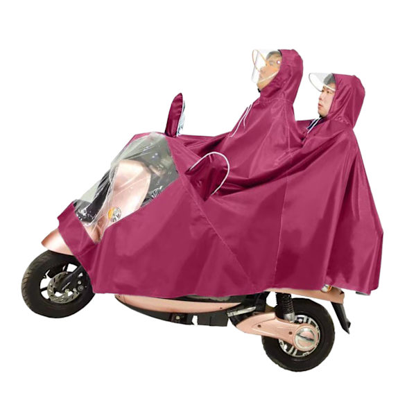 Moottoripyörän Poncho Oxford-kangas Sadetakki Pyöräily Ajotakki Sadepuku Hatulla Ulkokäyttöön Jujube Punainen