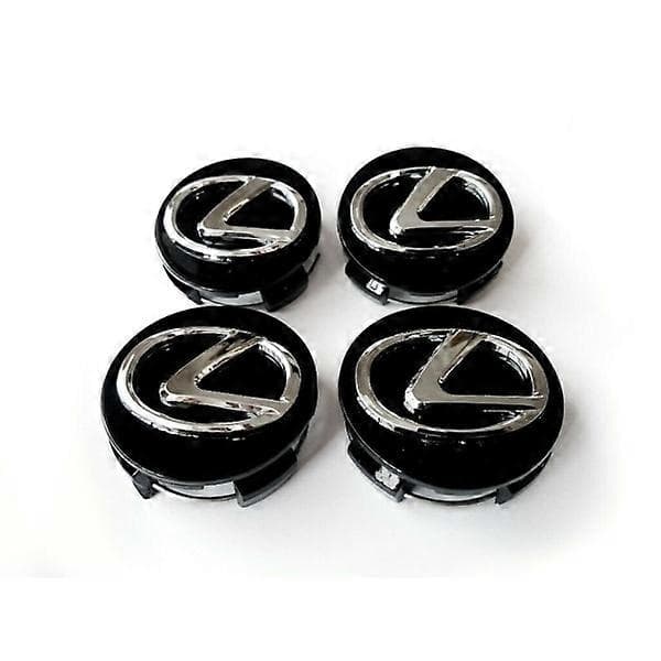 LX03 - 62MM 4-pakning Navkapsler Lexus Sølv one size