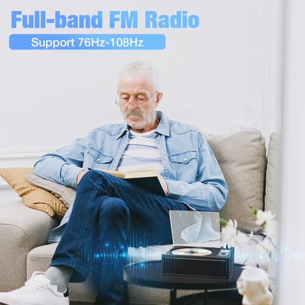 CD Bluetooth-spelare med integrerad FM-radio stöder USB/TF-kortuppspelning