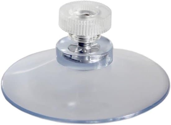 Suction Cup with Threaded Bolt - Transparent Suction Cup 50mm - 10 pieces - M4 x 10 mm