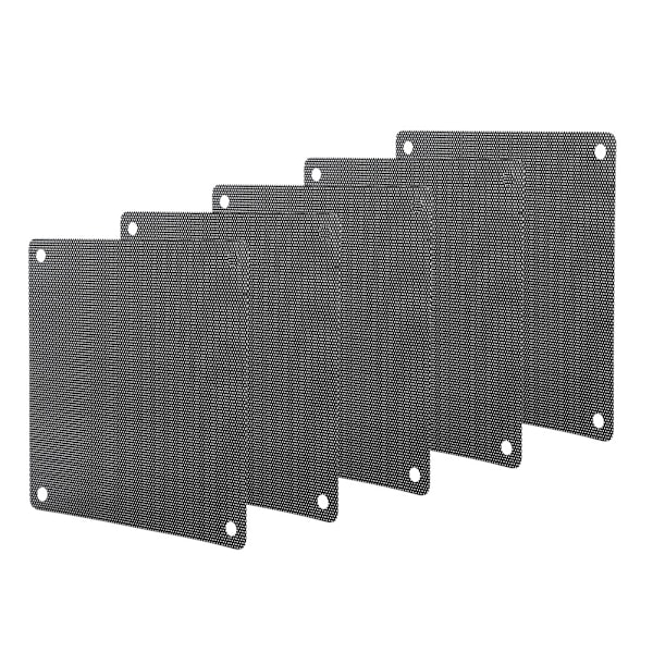 5st 12*12cm PC Dator PVC Fläkt Skydd Dammtät Förvaringspåse Svart
