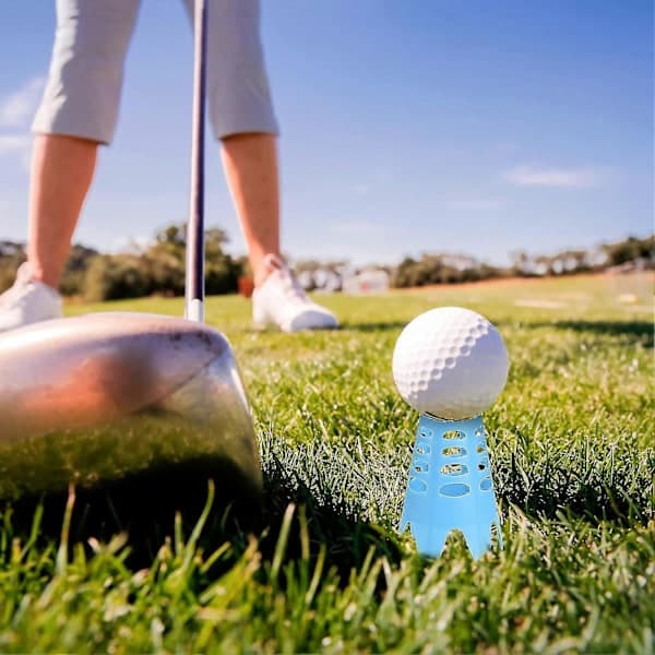 Plastic Golf Tees for Home Simulator, Golf Tees for Outdoor and Indoor Use, Simulator Training, Practice Mat, Golf Tees - Blue Blue