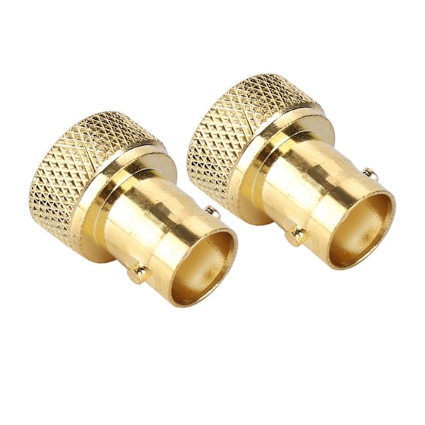 2 stk. Guld BNC Hun Til SMA Han Konverter Adapter Stik
