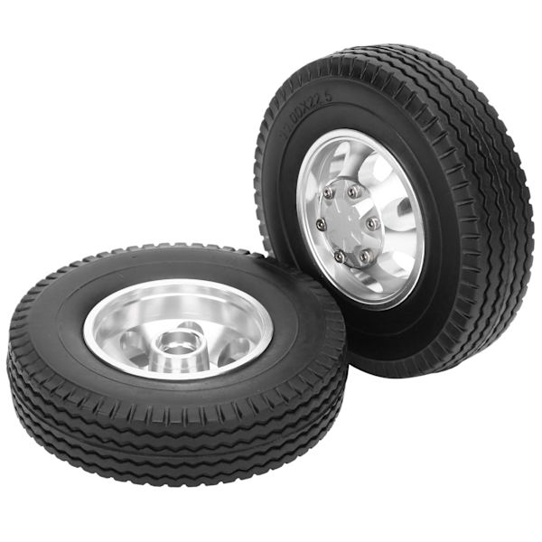 2 stk. RC Forhjul med 7 Eger Aluminium Legering Nav til Tamiya 1/14 RC Bil
