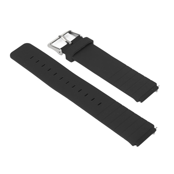 Ersättningsarmband Justerbart Mjukt Snabbfäste Tillbehör Klockarmband för T1 Svart
