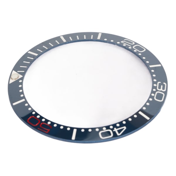 Keramisk Klockring Bezel 38mm Klockring Insats Ersättningsdelar Tillbehör för Urmakare Blå Bas Röd Siffra
