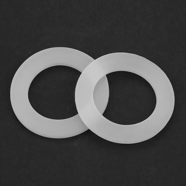 12st Platt Packning Vit Silikon O-ring Tätningsbrickor för Bälgslangar (1.2\")