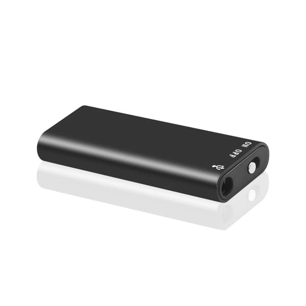 High-Resolution MP3 Voice Recorder - Black - 15 Hours Recording Time - 8 GB Capacity