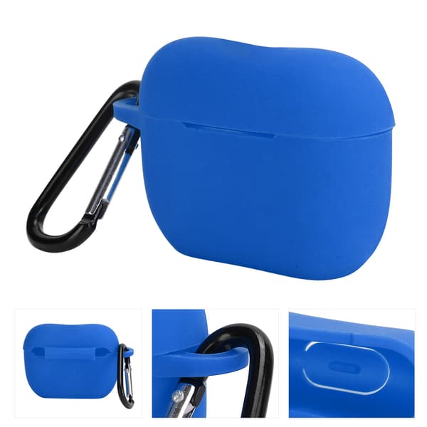 Silikonskal Skyddsfodral för IOS Earbuds Pro/III Bluetooth Headset Laddningsfodral Blå