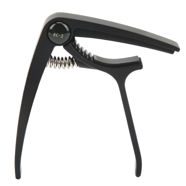 Gitarr Capo Aluminiumlegering Humaniserad Design Portabel Balladinstrument Tillbehör Svart