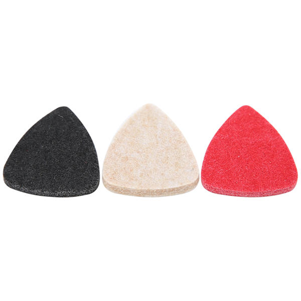 3st Ukulele Plektrum Filt Universal Gitarr Performance Delar Musikinstrument Tillbehör Blandad Färg