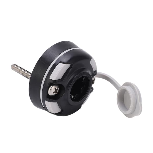 Kayak Track Mount Base Plum Shape PVC Plastic Boat Round Rail Rod Holder Accessory