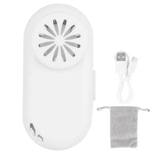 Clip On Fan Mini Portable White Quiet USB Charging Cooling Equipment for Outdoor Sports