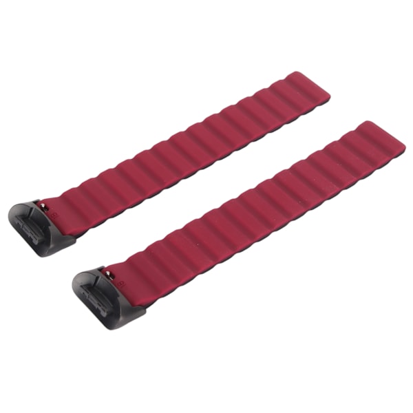 Magnetiskt klockarmband Justerbart Snabbfrigörande Silikon Klockarmband Tillbehör Passar Fitbit Charge 5 Svart och Bourgogne