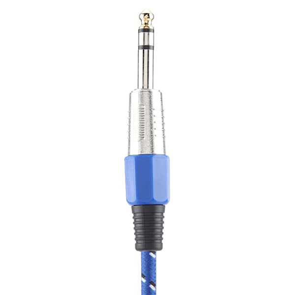 6,35 mm Skærmet Bil Audio Linje Modificeret Interconnect Kabel 1,8 m (Blå)