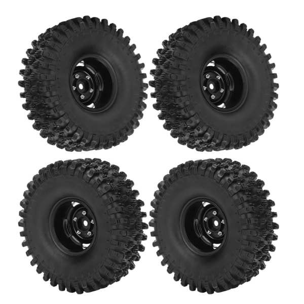 4st 1.9 Tum Hjul Fälg Gummidäck RC Tillbehör Passar Axial 1/10 RC Crawler 120mm