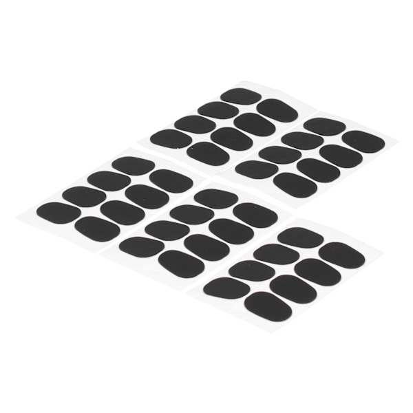 40 stk. Munnstykke Puter Lapper Pads Tilbehør for Alt-/Tenorsaksofon Klarinett Svart 0,5 mm