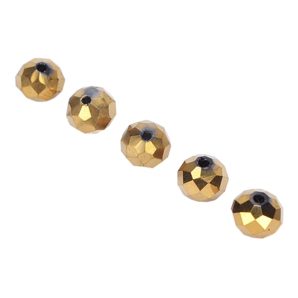 70 kpl DIY Helmi Muovi Yksinkertainen Hieno Korut DIY Helmi Kaulakoru Rannekoru Matkapuhelin Kaulanauha 8mm Kulta