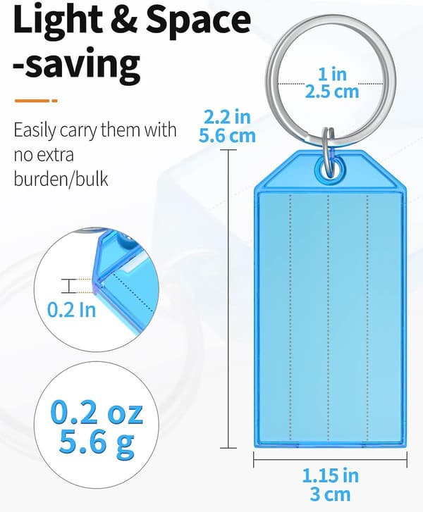 Assorterede farver Plastmærker med Splitring - Pakke med 80 0.4