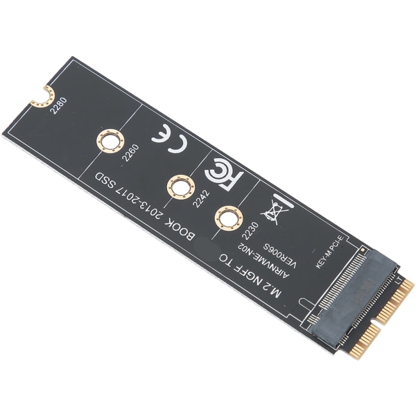 Adapterikortti Musta ABS SSD-asema Sopii Macbook Airiin 2013-2017 M.2 NVME PCIE3.0