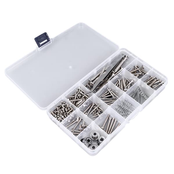 Elektrisk Gitarr Skruv Kit Reparations Luthier Verktyg Remspänne Set Delar Tillbehör Silver