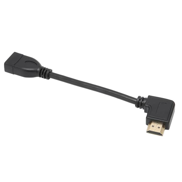 HighDefinition Multimedia Interface Adapterkabel 15cm Hunn til Hann Venstre Hode Tilkoblingsledning