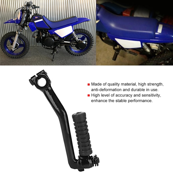 Motorsykkel Modifikasjonsdeler 50CC Pedal Kick Start Spak Starter Passer for Yamaha PW50