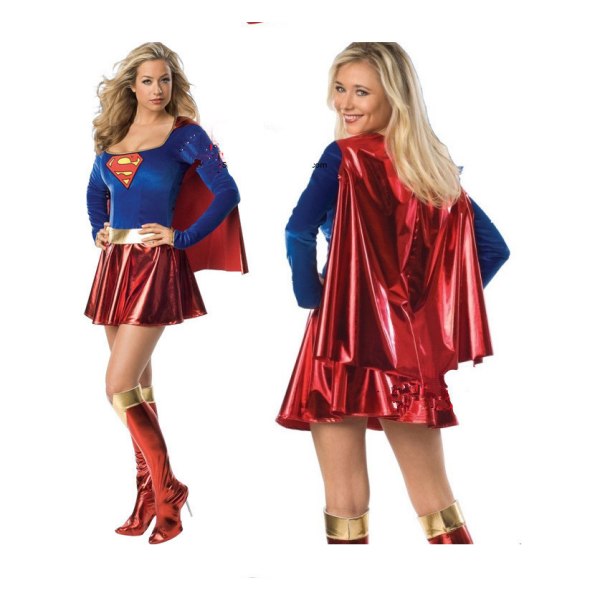 Supergirl-kjole for TV-show for kvinner XL