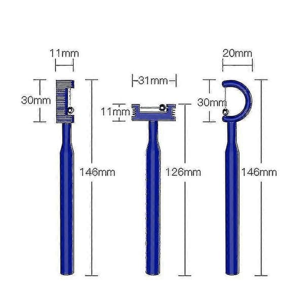 Tongue Tip Lateralization and Elevation Training Tool for Kids, Tongue Tip Exercise, Oral Muscle Training, Autism, Speech Therapy (Blue, 1 Set)