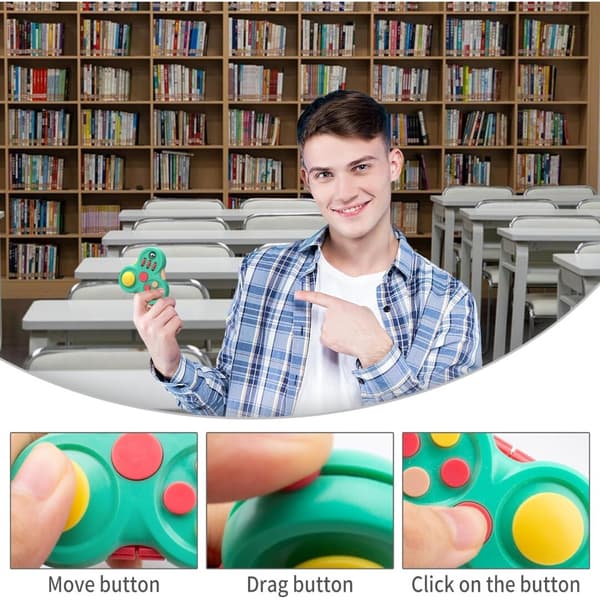 Fidgetleker for voksne, Fidget Pad påskekurvfyll for gutter og jenter, Sensoriske leker Stressavlastende kube-klikkerkontroller, Fidget Spinner