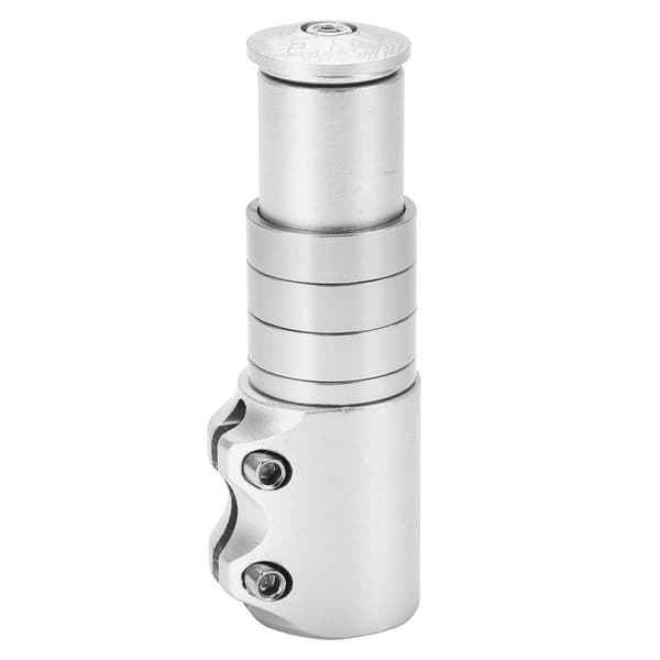 Bicycle Fork Steerer Tube Extender Aluminum Alloy Bike Stem Riser Handlebar Adapter Silver 0.6